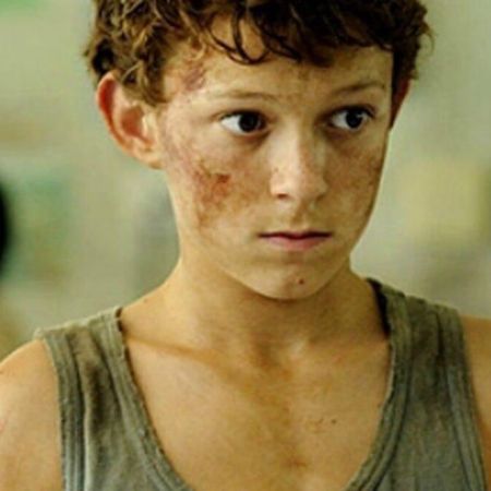 Young Tom Holland from the film "The Impossible". 